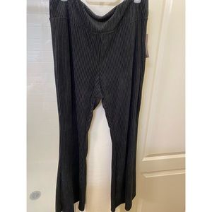 Black boho flare pants